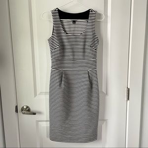 Striped Banana Republic Sheath Dress